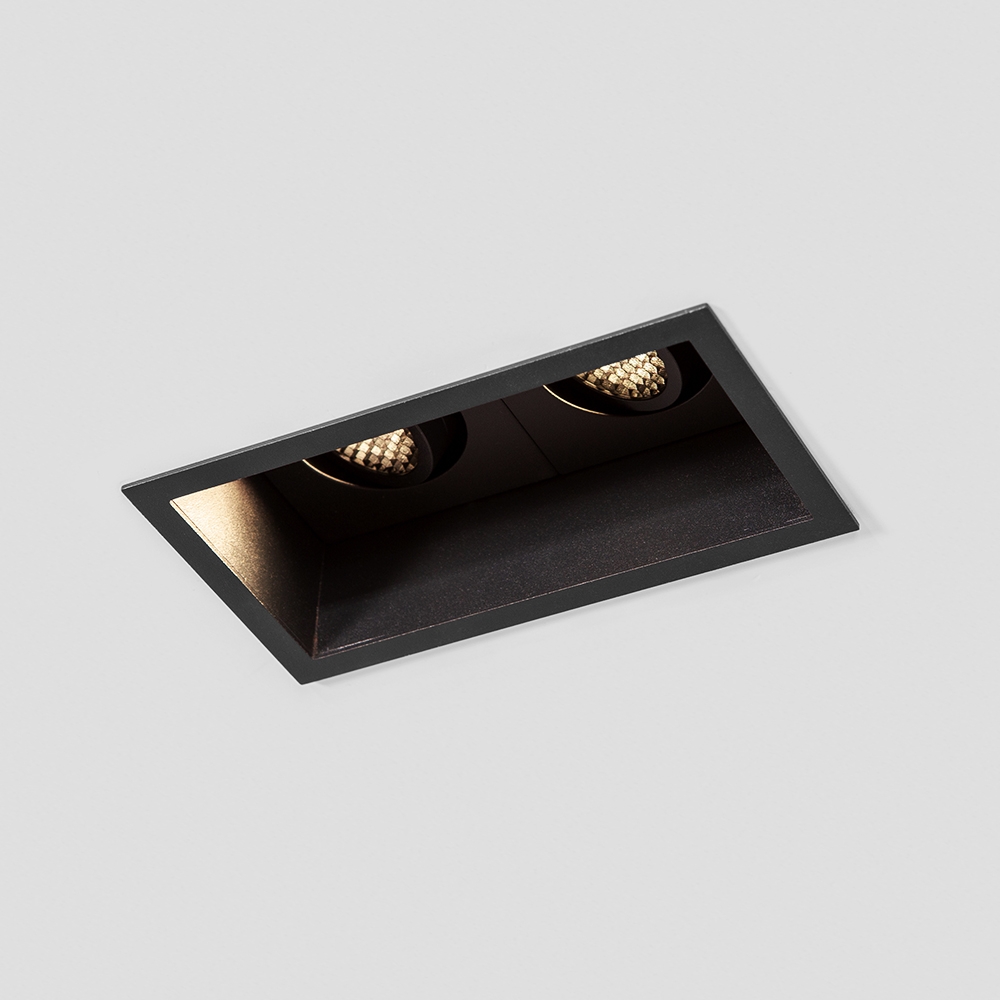 2*8W Deep Design Square Tiltable Cave LED Downlight
