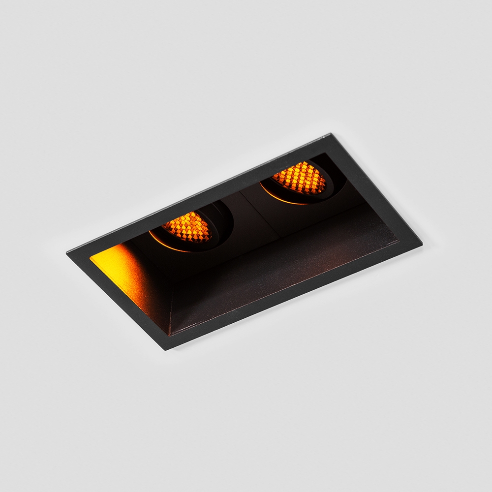 2*8W Deep Design Square Tiltable Cave LED Downlight
